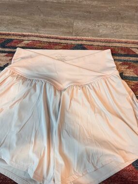 Light Pink Flowing Athletic Skort